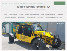 Tablet Screenshot of bluelineindustries.com